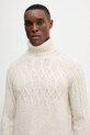 Guess sweter z domieszką wełny JEMMY beżowy M5BR16.Z0462