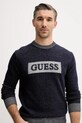 Guess sweter z dodatkiem wełny JACK granatowy M5BR28.Z0531