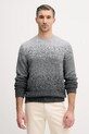 Guess sweter z domieszką wełny TREY okrągły szary M5BR39.Z0932