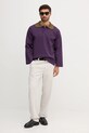 EA7 Emporio Armani sweter AF18425.7X000387 fioletowy AW25