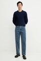Armani Exchange sweter z dodatkiem wełny XM001321.AF11965 granatowy AW25
