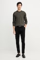 Armani Exchange sweter z dodatkiem wełny XM001560.AF11982 zielony AW25