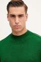 Armani Exchange sweter z domieszką wełny zielony XM001916.AF14008