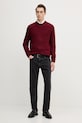 Svetr z vlněné směsi Armani Exchange XM001916.AF14008 burgundské AW25