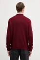 Odzież Armani Exchange sweter z domieszką wełny XM001916.AF14008 bordowy