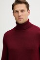 Свитер с примесью шерсти Armani Exchange бордо XM001917.AF14008