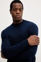 Emporio Armani sweter wełniany granatowy EM001989.AF14199
