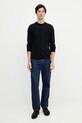 Emporio Armani sweter wełniany EM002419.AF14158 granatowy AW25