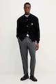 Жилетка с вълна American Vintage MVITO19A черен AW25