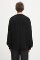 Odzież Sky High Farm sweter bawełniany Cableknit v-neck SHF07N005 czarny