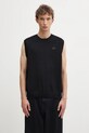 adidas Originals kamizelka P Ess Knit Vest gładkie czarny JY2651