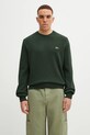 Lacoste maglione in lana semplice verde AH2916