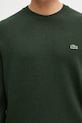 Lacoste maglione in lana verde AH2916