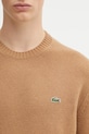 Lacoste sweter wełniany brązowy AH2916