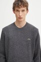 Lacoste sweter wełniany szary AH2916