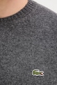 Lacoste sweter wełniany AH2916 szary