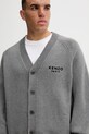 Кардиган з домішкою вовни Kenzo сірий FF65CA7443LA