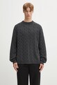 Carhartt WIP sweter bawełniany Carter gładkie czarny I035179.89GD