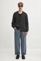 Carhartt WIP kardigan bawełniany Carter I035178.89GD czarny