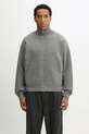 Axel Arigato kardigan z dodatkiem wełny Core zip-up melanż szary A2143003