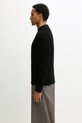 Axel Arigato sweter z dodatkiem wełny Miles A3412001 czarny AW25