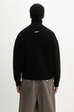 Odzież Axel Arigato kardigan z dodatkiem wełny Core zip-up A2143004 czarny
