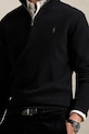 Vlnený sveter Polo Ralph Lauren čierna 710876756