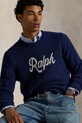 Πουλόβερ με προσθήκη μαλλιού Polo Ralph Lauren 710979098 σκούρο μπλε