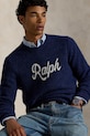 Polo Ralph Lauren sweter z dodatkiem wełny 710979098 granatowy