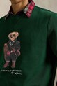 Βαμβακερή μπλούζα Polo Ralph Lauren πράσινο 710981794