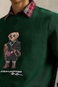 Хлопковая кофта Polo Ralph Lauren зелёный 710981794