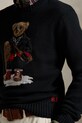 Πουλόβερ με μείγμα κασμίρ Polo Ralph Lauren μαύρο 710982140