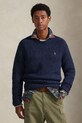 Πουλόβερ με προσθήκη μαλλιού Polo Ralph Lauren στρογγυλό μπεζ 710982142