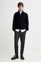 A.P.C. sweter wełniany Pull Theo WVBCZ.H23416 granatowy AW25
