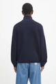 Odzież A.P.C. sweter wełniany Pull Theo WVBCZ.H23416 granatowy
