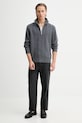 A.P.C. sweter wełniany Pull Theo WVBCZ.H23416 szary AW25