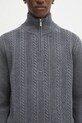 A.P.C. sweter wełniany Pull Theo szary WVBCZ.H23416
