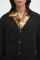 A.P.C. cardigan din amestec de lână Cardigan Davis negru WPABE.M22330