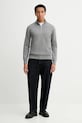 Calvin Klein sweter LV040BM356 szary AW25