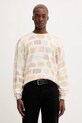 Guess Originals sweter bawełniany wzorzyste beżowy M5BR00.Z3P41