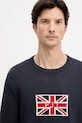 Pepe Jeans pulover de bumbac bleumarin PM7000018