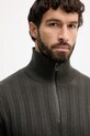 Armani Exchange sweter z dodatkiem wełny zielony XM001332.AF13776