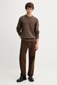 Levi's sweter z dodatkiem wełny A4320.0027 brązowy AW25