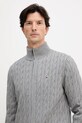 Pamučni pulover Tommy Hilfiger siva MW0MW40440