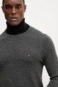 Светр з домішкою вовни Tommy Hilfiger сірий MW0MW40446