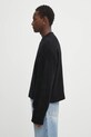 Heliot Emil sweter wełniany PREAW25.M.07.063.BLK01. czarny AW25
