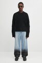 Heliot Emil maglione in lana PREAW25.M.07.063.BLK01. nero