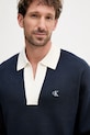 Calvin Klein Jeans pulover bleumarin LV04RD303G