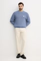 Calvin Klein Jeans sweter bawełniany LV04RD313G niebieski AW25