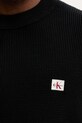 Calvin Klein Jeans sweter bawełniany LV04RD313G czarny